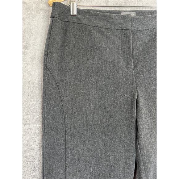 Vince Camuto Pants Womens 10 Gray Slim Riding Style Ponte Ankle Trousers Career - Picture 3 of 10